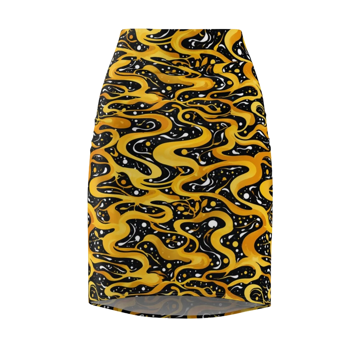 Solar Serpent on Pencil Skirt — Front