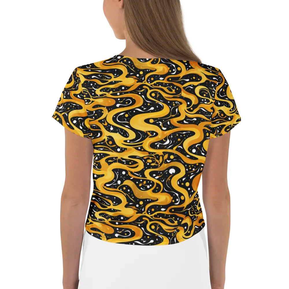 Solar Serpent on Crop Tee — Back