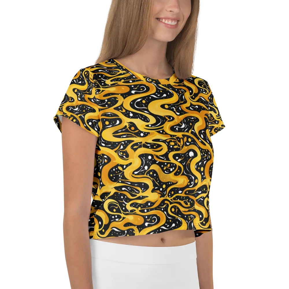 Solar Serpent on Crop Tee — Right
