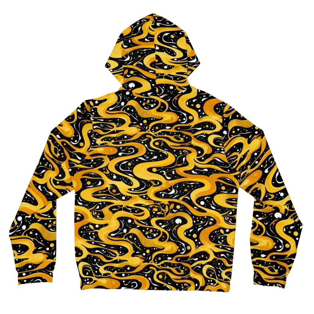 Solar Serpent on Women's Full-Zip Hoodie — Back