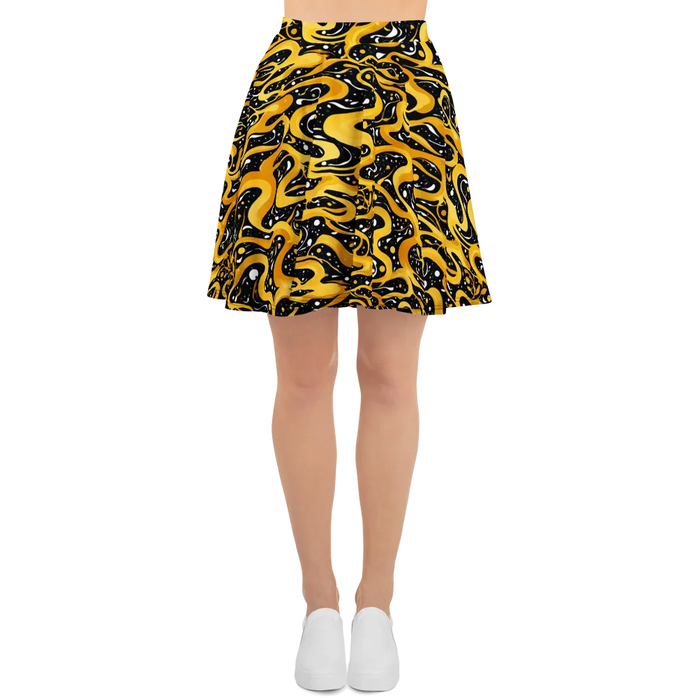 Solar Serpent on Skater Skirt — Front