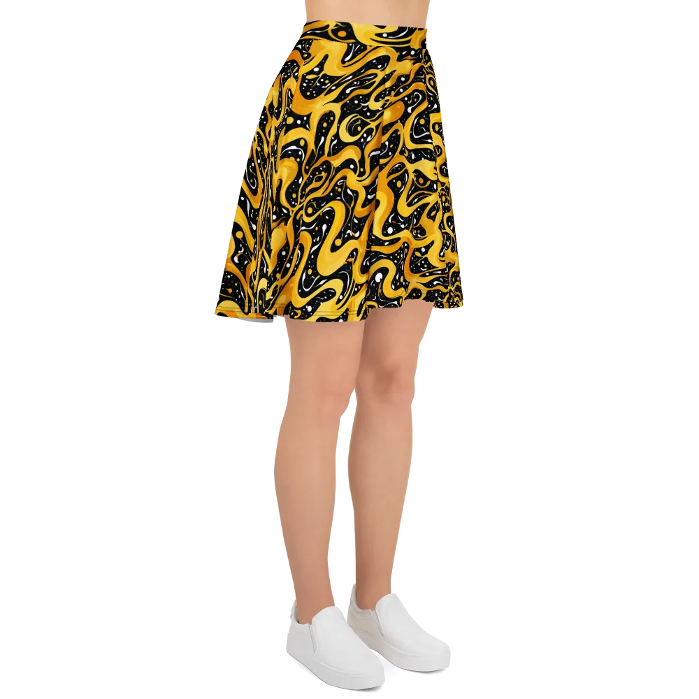 Solar Serpent on Skater Skirt — Right