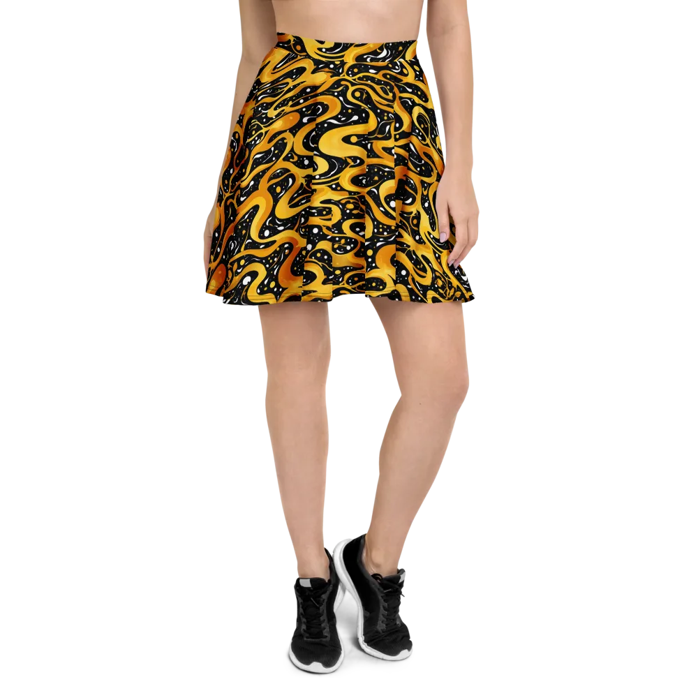 Solar Serpent on Skater Skirt — Front