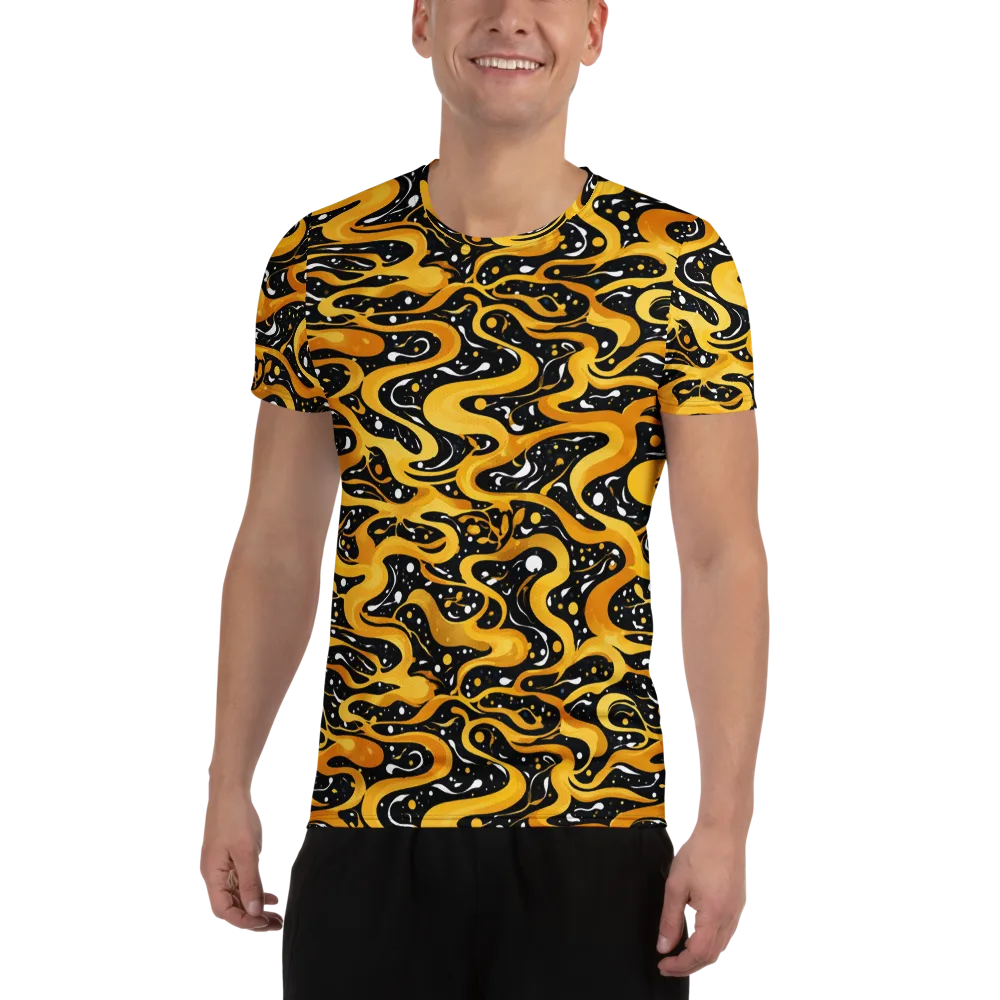 Solar Serpent on Men's Athletic T-Shirt — Front