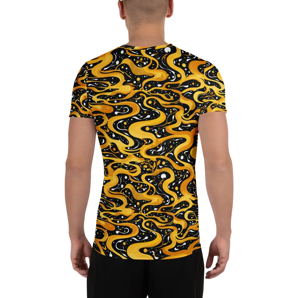 Solar Serpent on Men's Athletic T-Shirt — Back