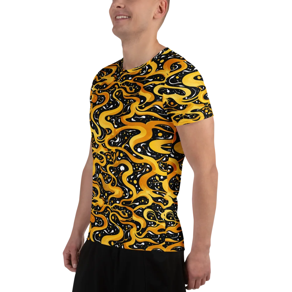 Solar Serpent on Men's Athletic T-Shirt — Left