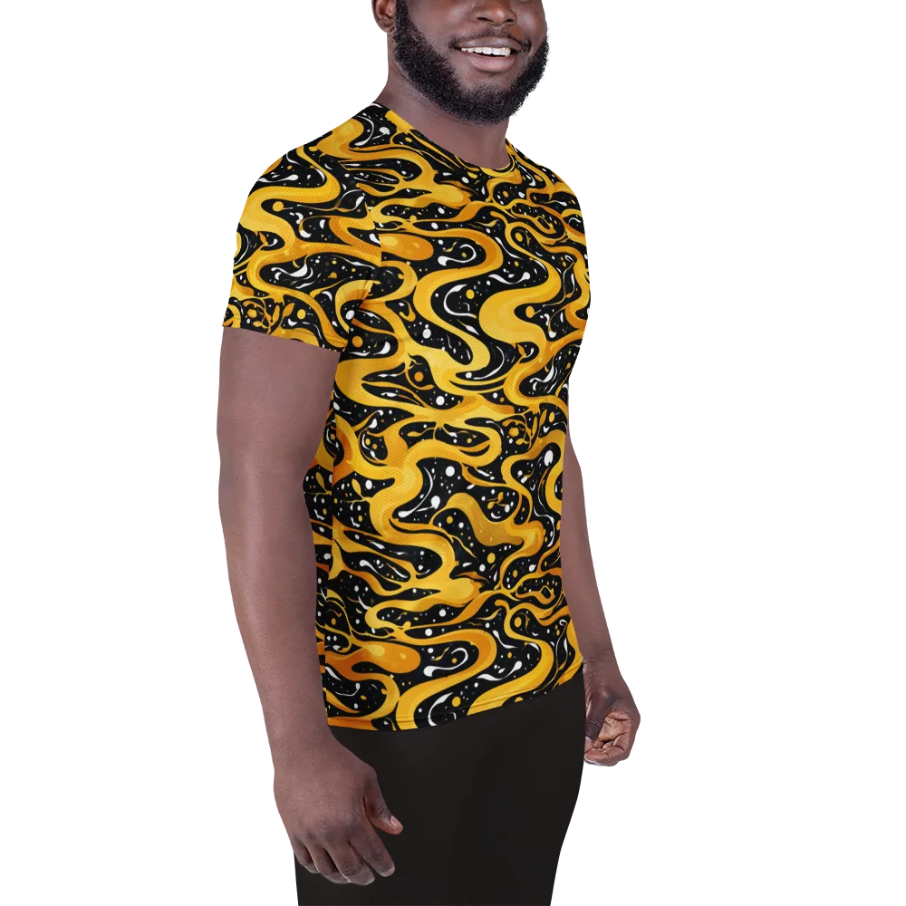 Solar Serpent on Men's Athletic T-Shirt — Right