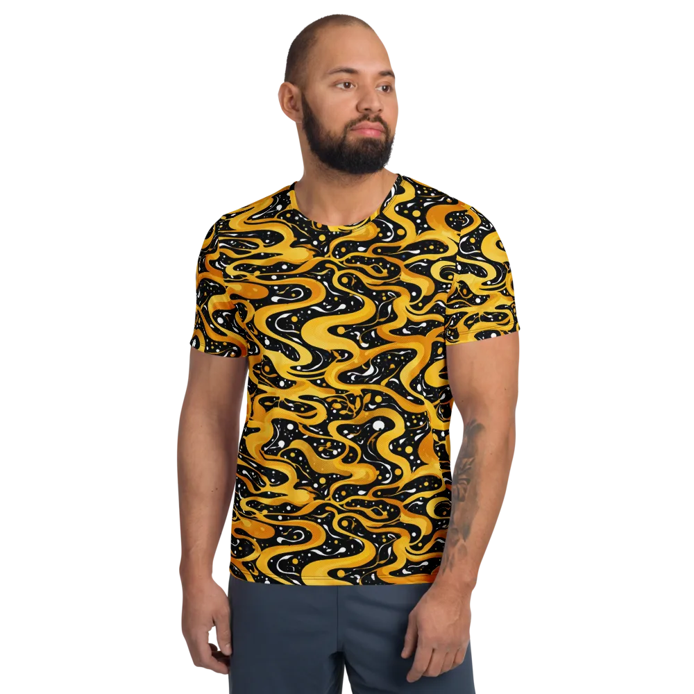 Solar Serpent on Men's Athletic T-Shirt — Front