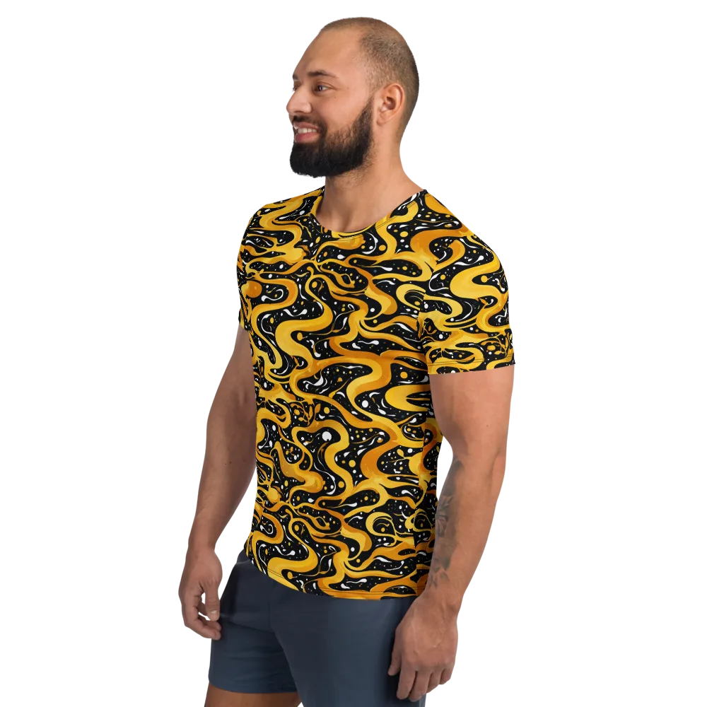 Solar Serpent on Men's Athletic T-Shirt — Left
