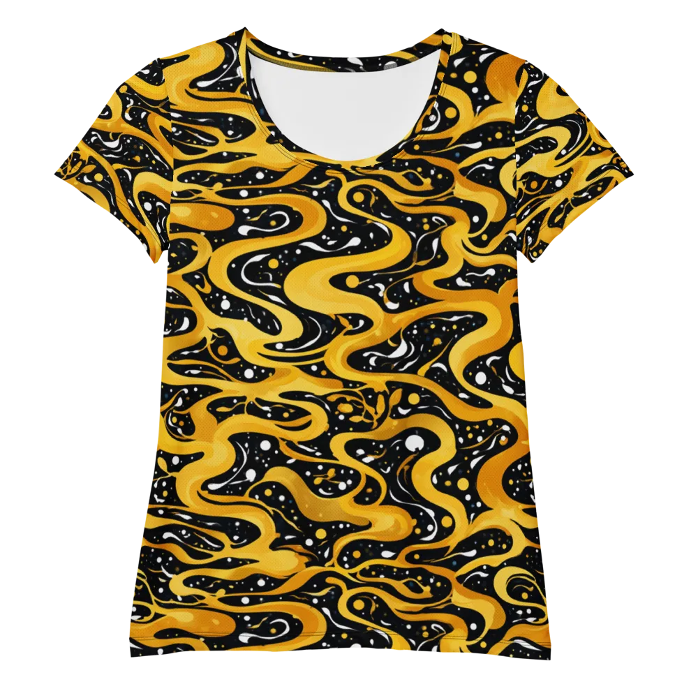 Solar Serpent on Women's Athletic T-Shirt — Front