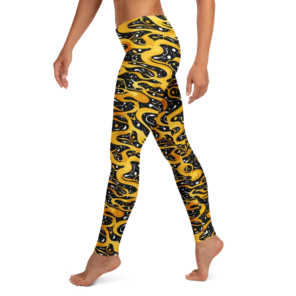 Solar Serpent on Leggings — Left