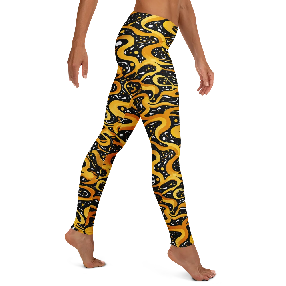 Solar Serpent on Leggings — Right