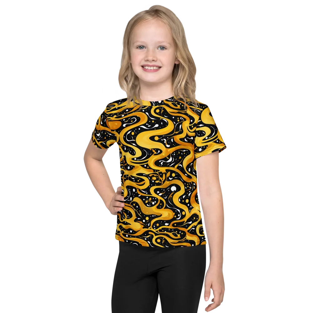 Solar Serpent on Kids Crew Neck T-Shirt — Front