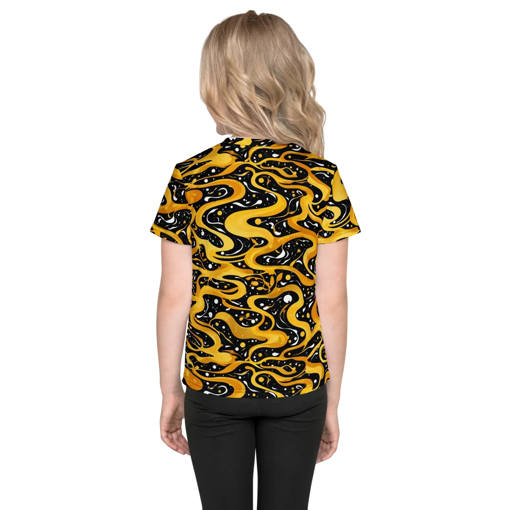 Solar Serpent on Kids Crew Neck T-Shirt — Back