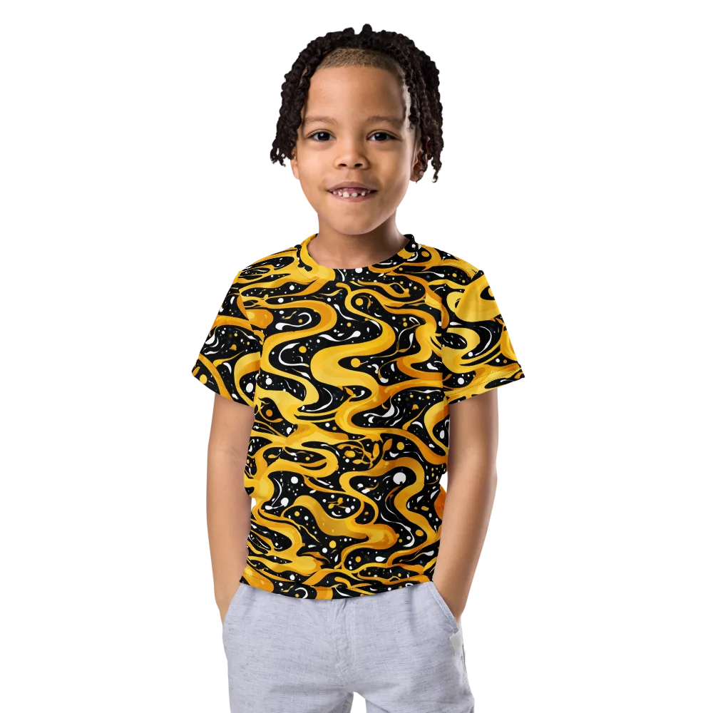 Solar Serpent on Kids Crew Neck T-Shirt — Front