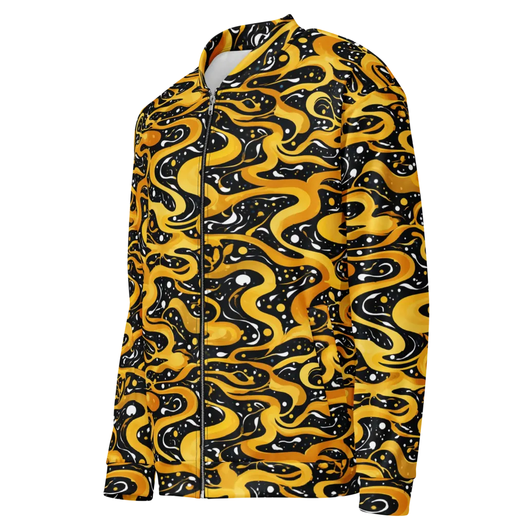 Solar Serpent on Bomber Jacket — Left Front