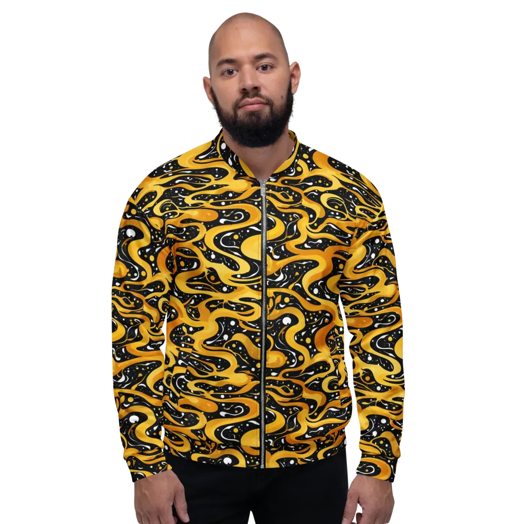 Solar Serpent on Bomber Jacket — Front