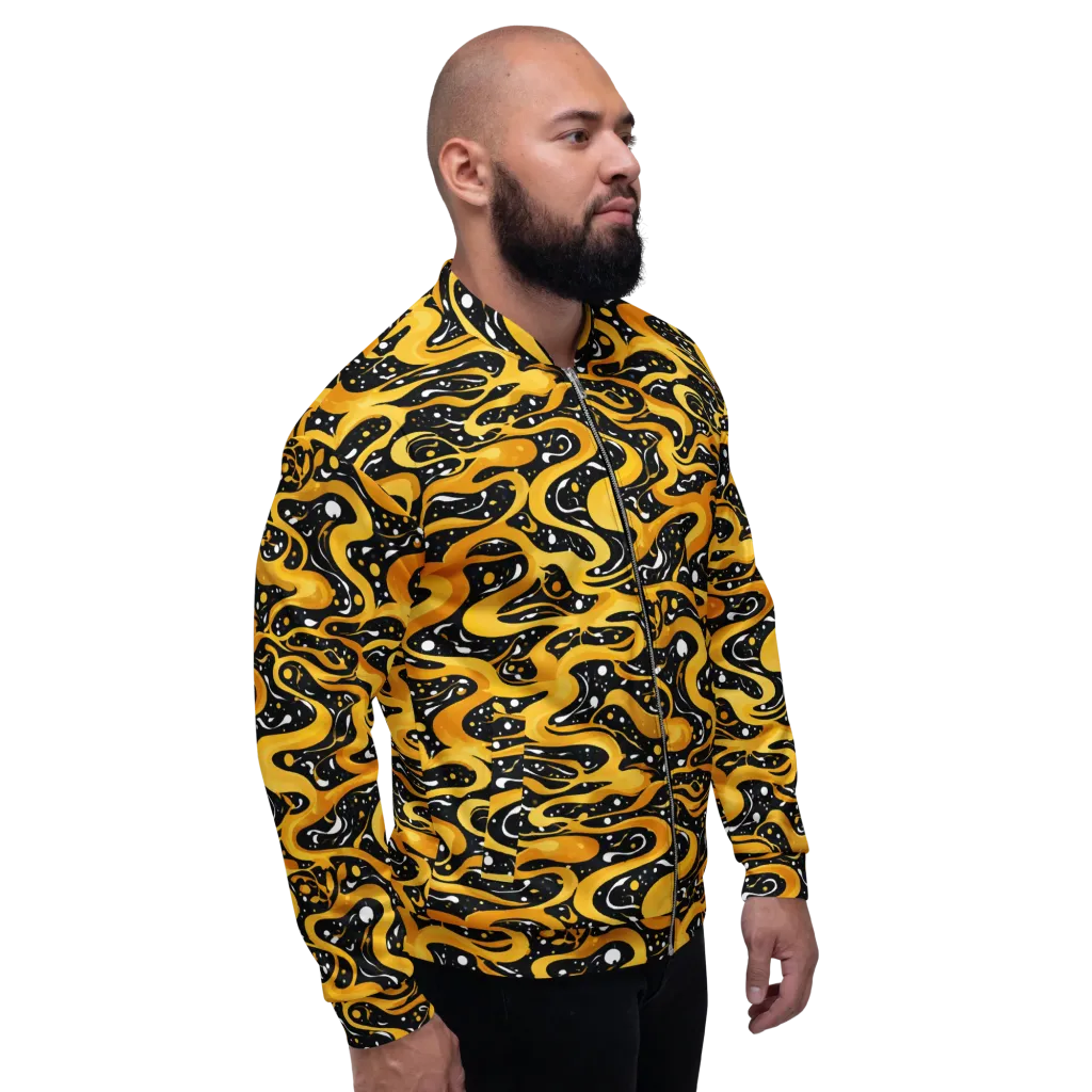 Solar Serpent on Bomber Jacket — Right