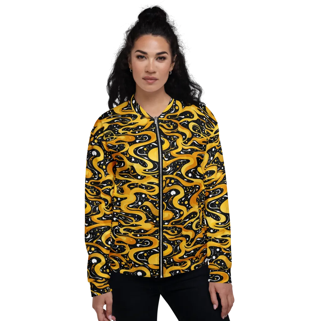 Solar Serpent on Bomber Jacket — Front