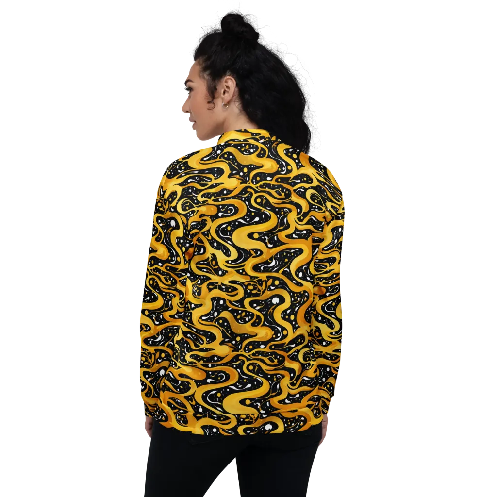 Solar Serpent on Bomber Jacket — Back