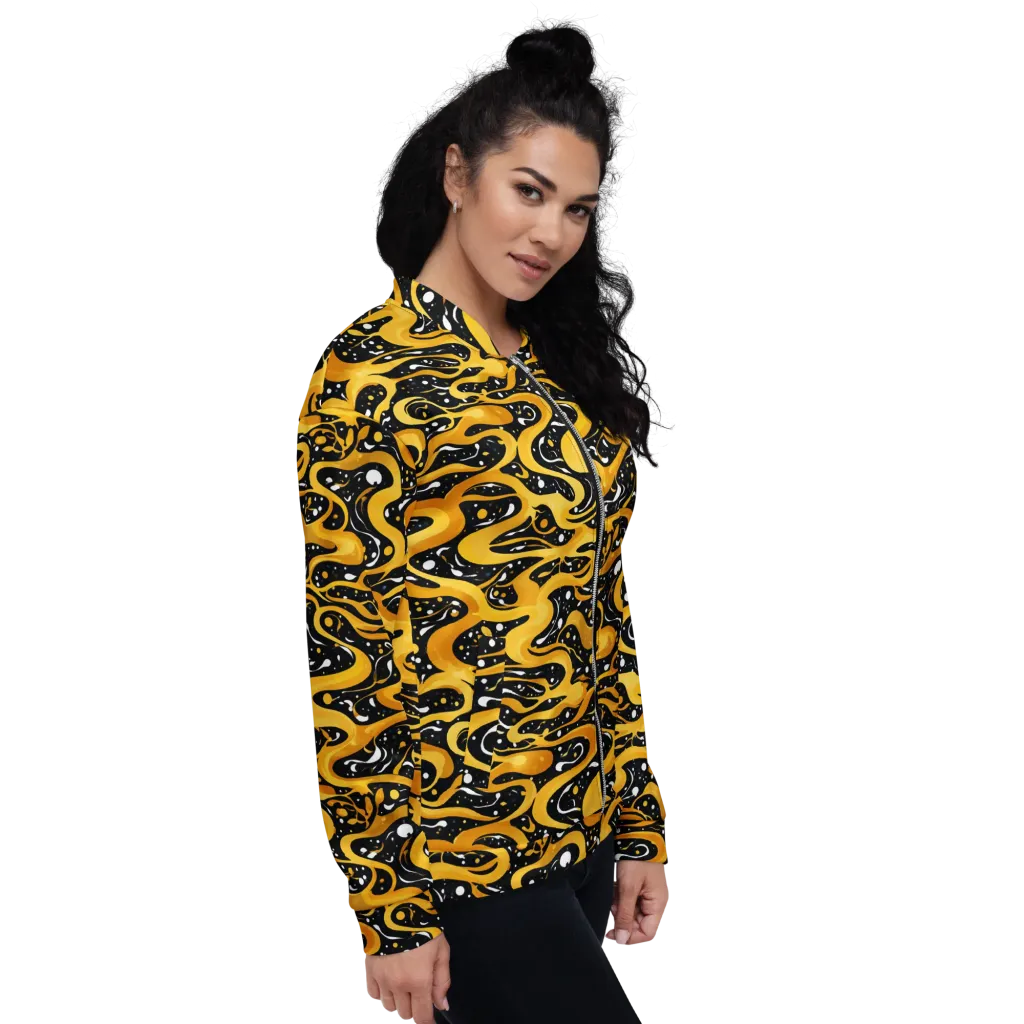 Solar Serpent on Bomber Jacket — Right