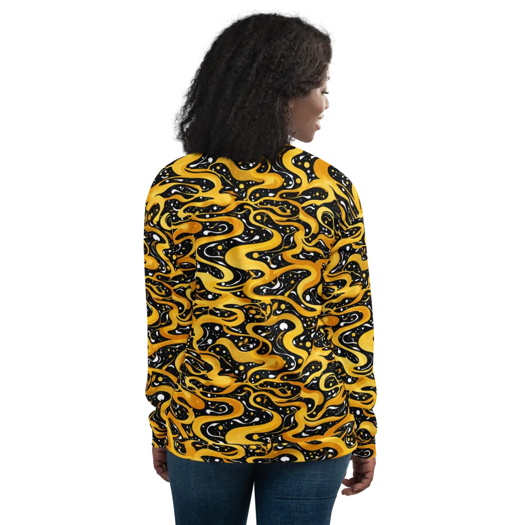 Solar Serpent on Bomber Jacket — Back