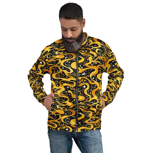 Solar Serpent on a Bomber Jacket