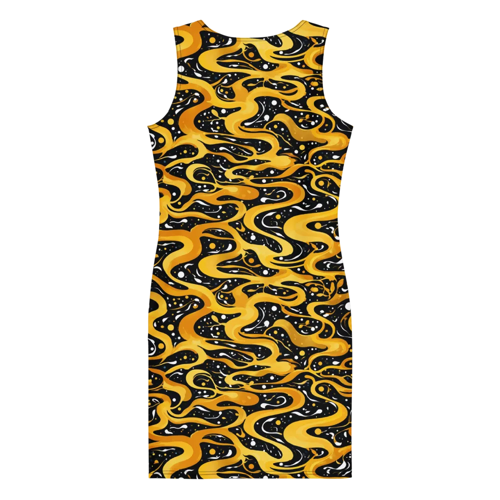 Solar Serpent on Bodycon Dress — Back