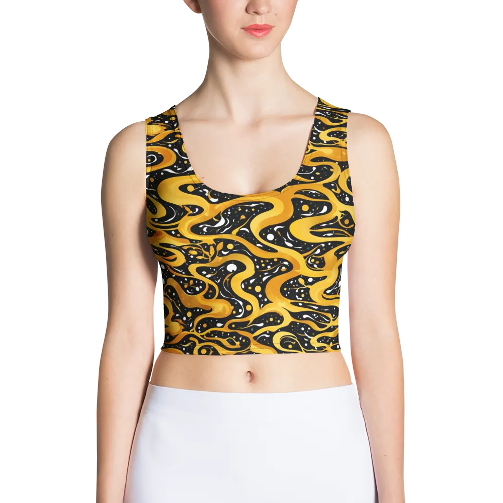 Solar Serpent on Crop Top — Front