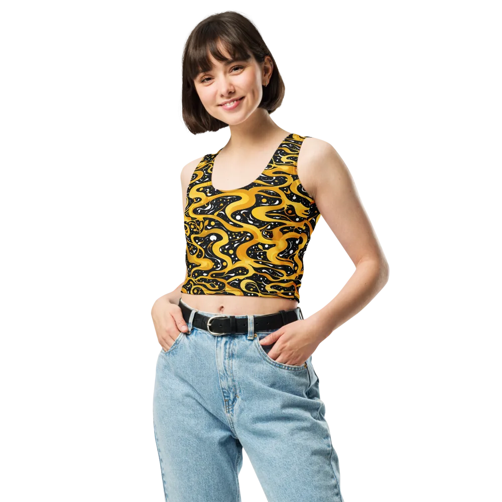 Solar Serpent on Crop Top — Front