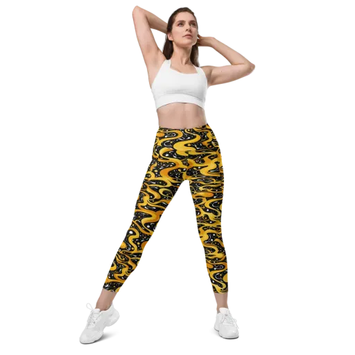 Solar Serpent on a Leggings with Pockets