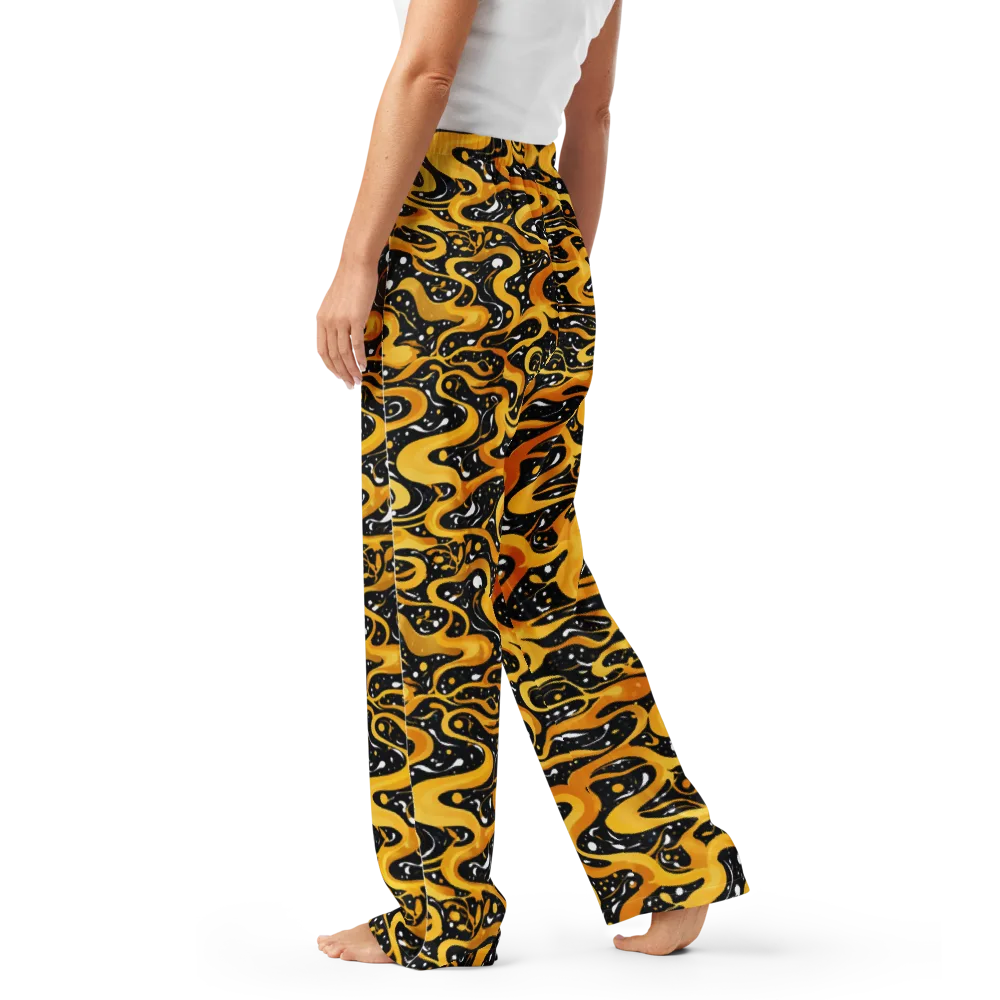 Solar Serpent on Women's Pajama Pants — Left