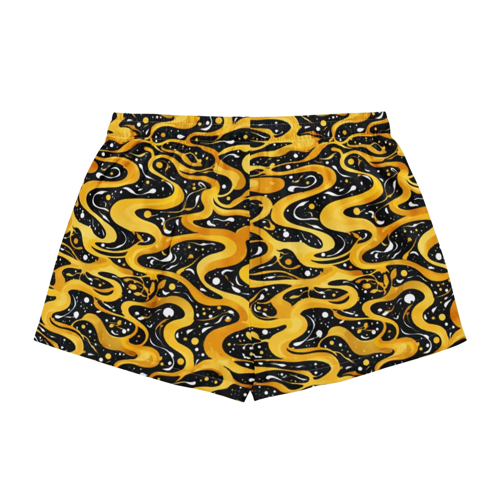 Solar Serpent on Women's Pajama Shorts — Back