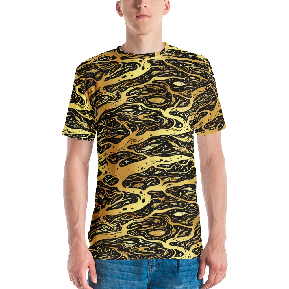 Gilded Nebula on Men's Crew Neck T-Shirt — Front