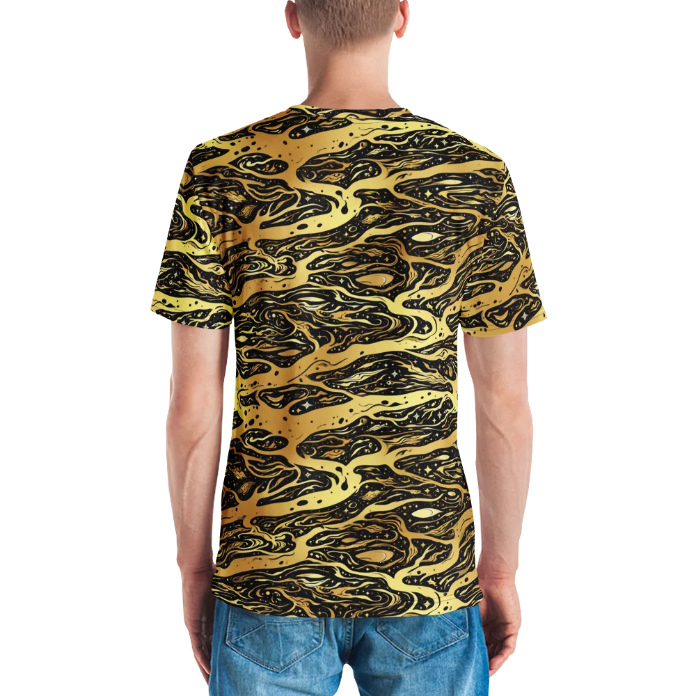 Gilded Nebula on Men's Crew Neck T-Shirt — Back