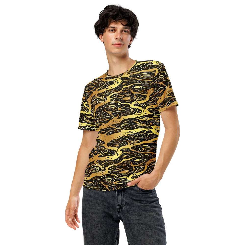 Gilded Nebula on Men's Crew Neck T-Shirt — Front