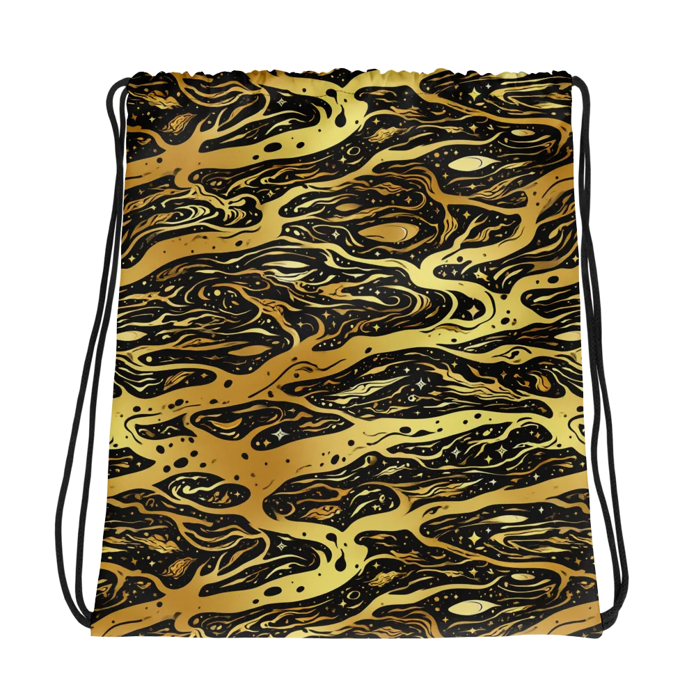 Gilded Nebula on Drawstring Bag — Photo