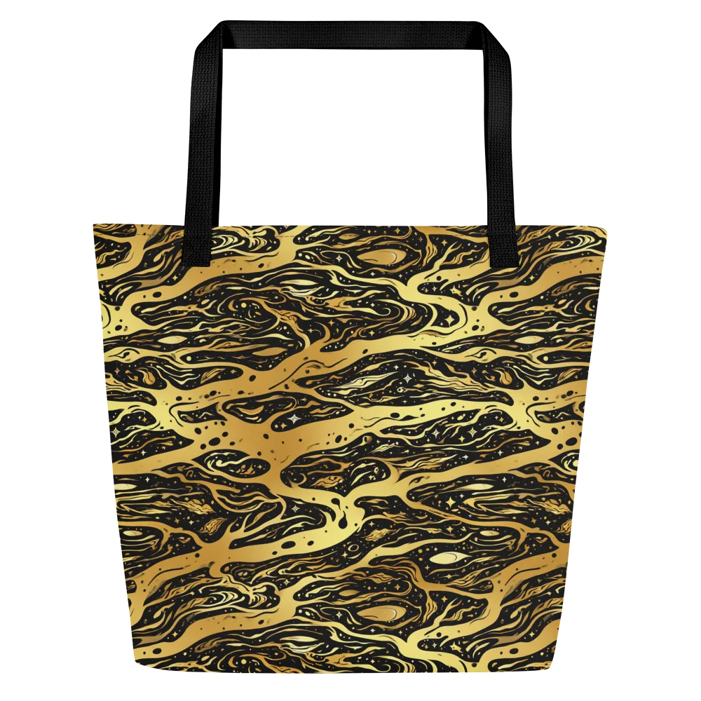 Gilded Nebula on Large Tote Bag W/ Pocket — Front