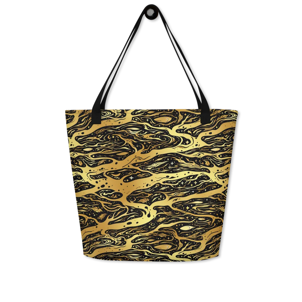 Gilded Nebula on Large Tote Bag W/ Pocket — Front