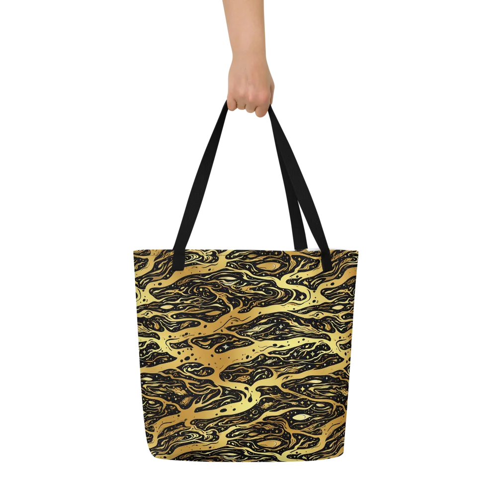 Gilded Nebula on Large Tote Bag W/ Pocket — Front