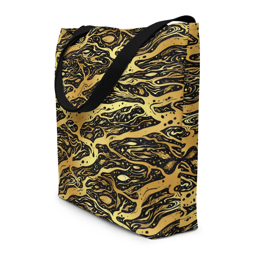 Gilded Nebula on Large Tote Bag W/ Pocket — Front