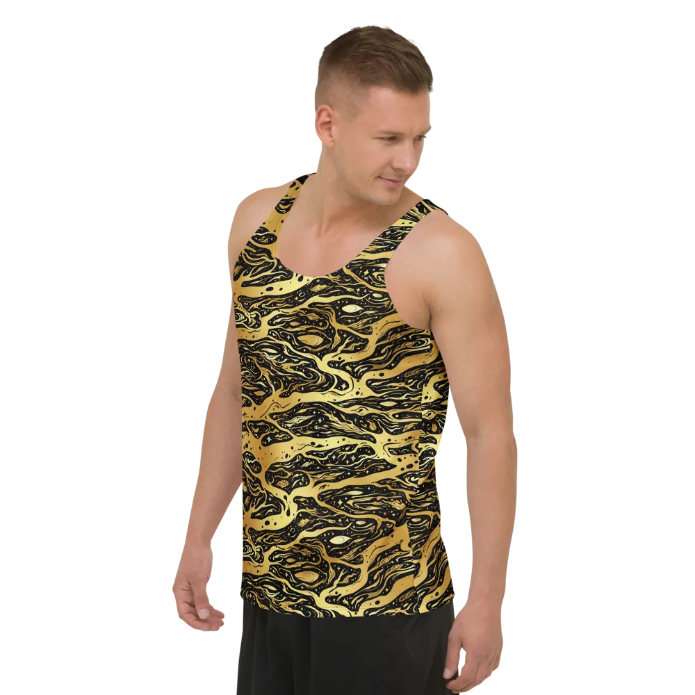 Gilded Nebula on Men's Tank Top — Left Front