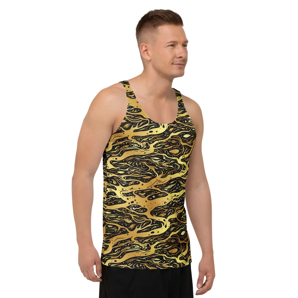 Gilded Nebula on Men's Tank Top — Right Front