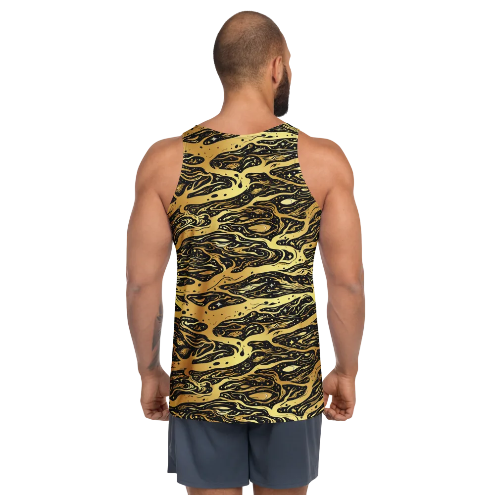 Gilded Nebula on Men's Tank Top — Back