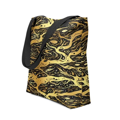 Gilded Nebula on a Tote Bag