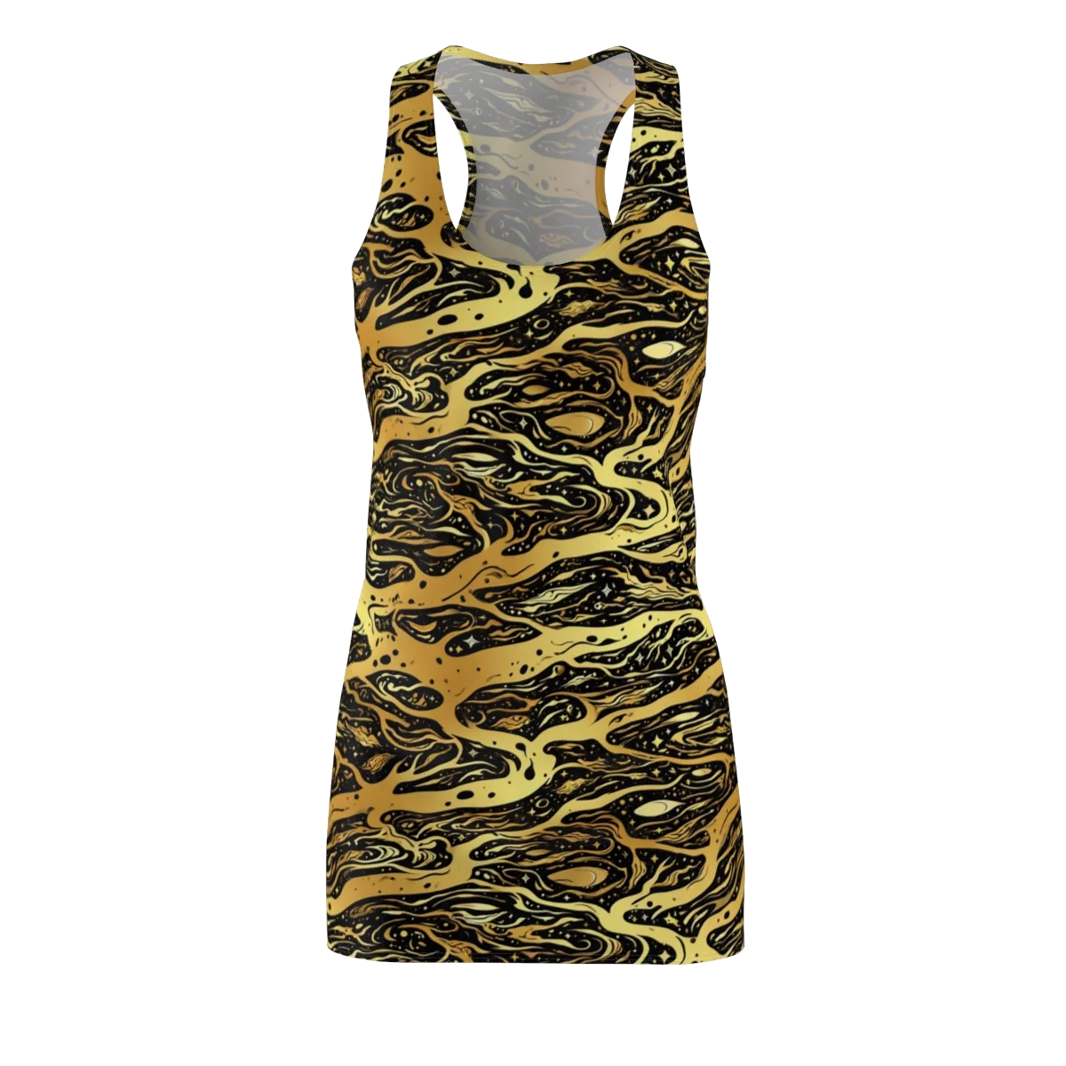 Gilded Nebula on Racerback Dress — Front