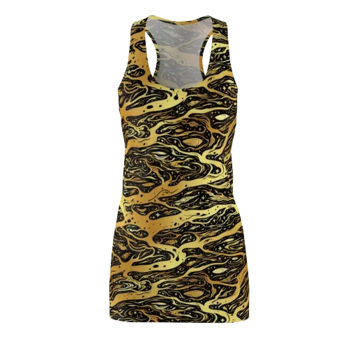 Gilded Nebula on a Racerback Dress