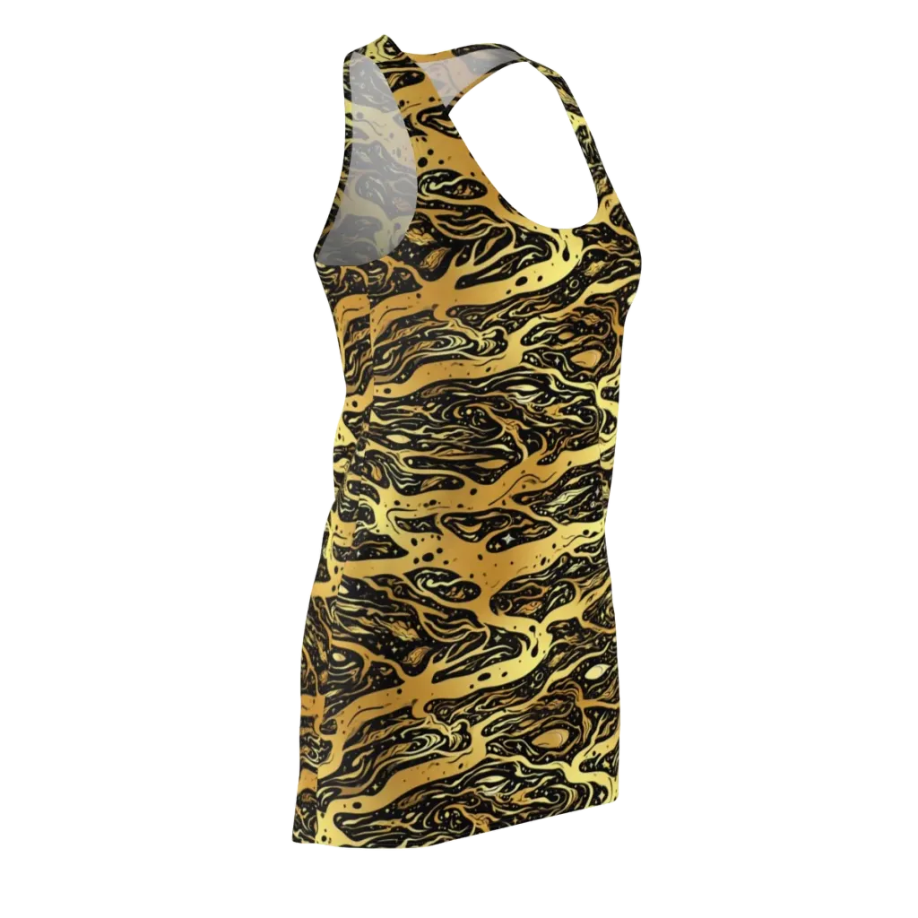 Gilded Nebula on Racerback Dress — Front Side