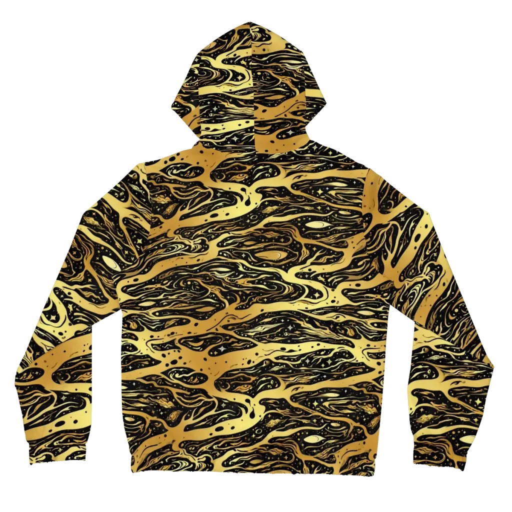 Gilded Nebula on Women's Full-Zip Hoodie — Back