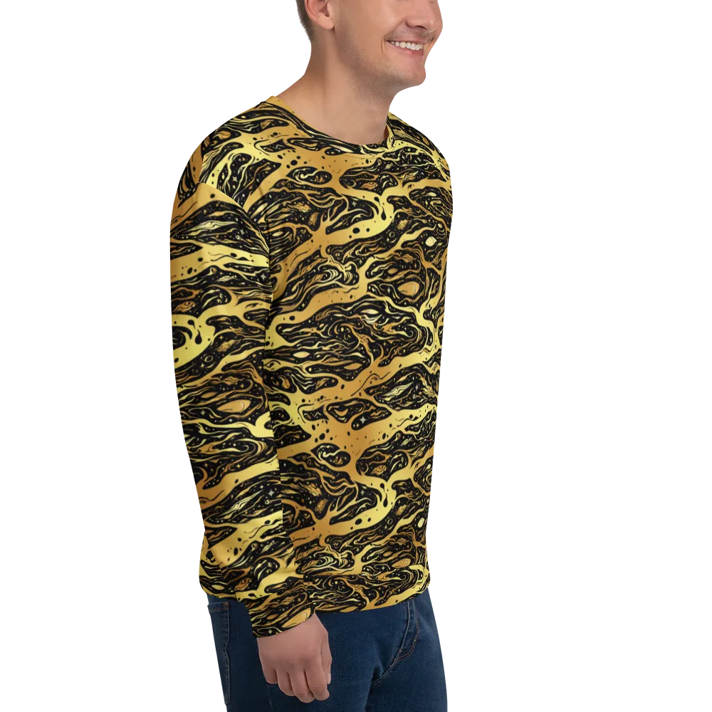 Gilded Nebula on Sweatshirt — Right Front
